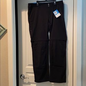 NWT Columbia convertible trail pants 16W